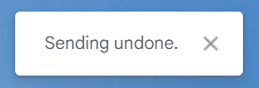 email sending undone