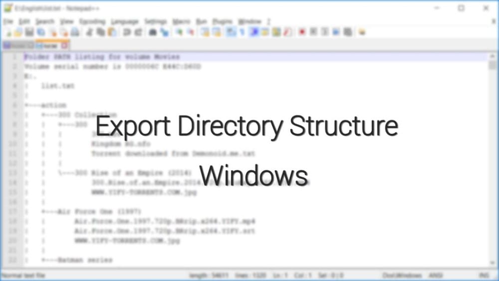 export list of files from windows explorer