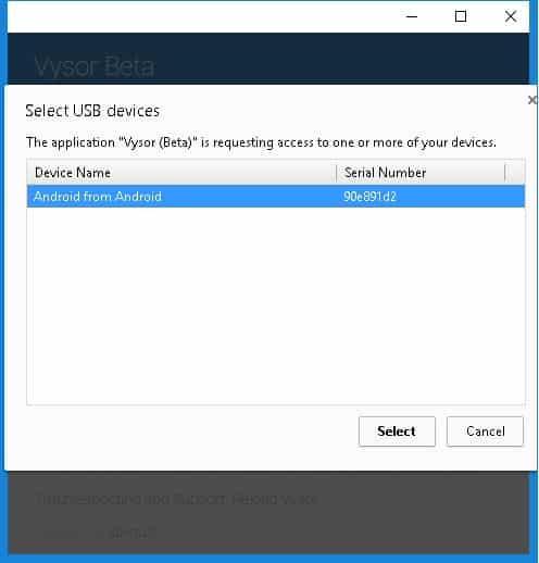 usb connected android devices