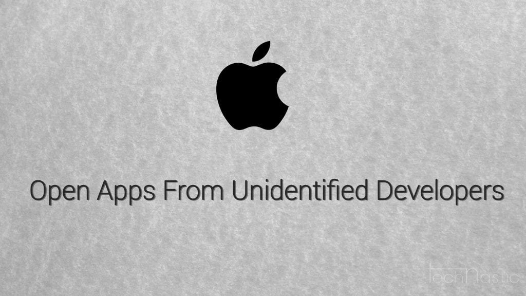 How to open apps from unidentified developers