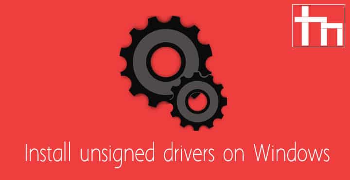 unsigned drivers windows 10