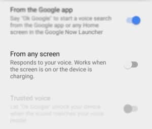 Google Now - Hotword Activation