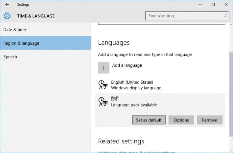 How to Change the Display Language in Windows 10 - Technastic