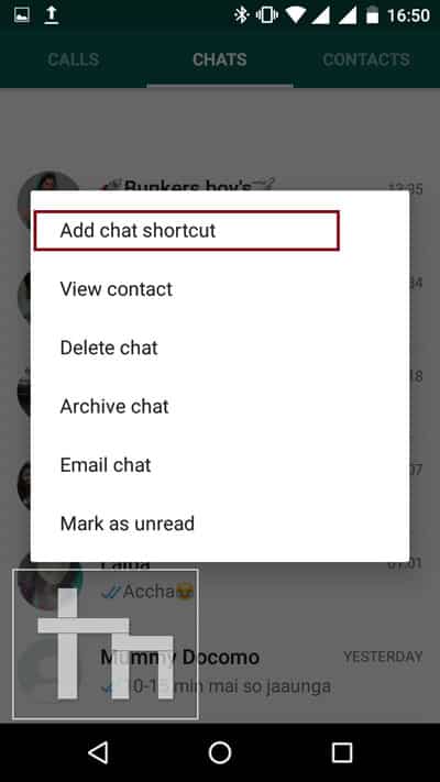 Add-Chat-Shortcut