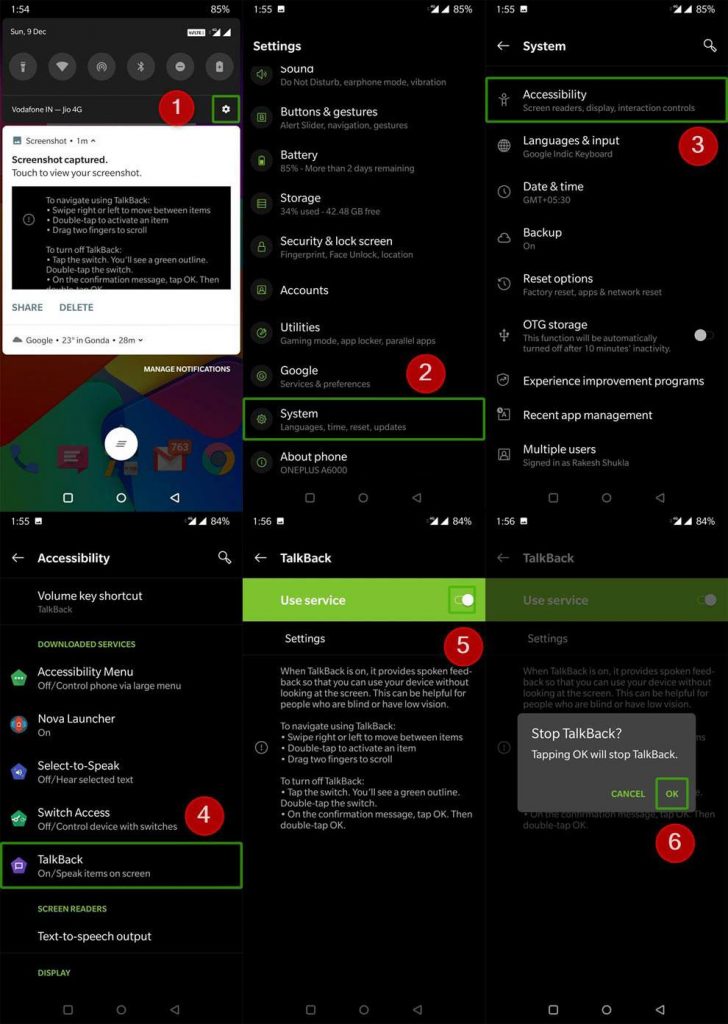 Turn Off Talkback Or Screen Reader On Android Via Settings And ADB   Talkback Oneplus 7t 728x1024 