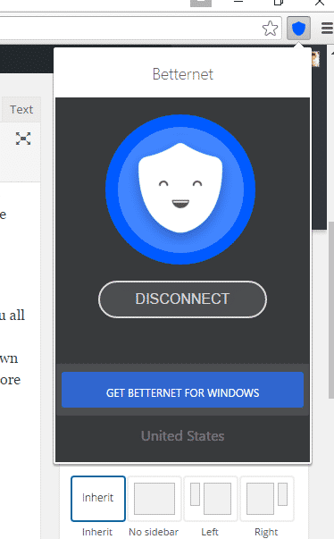 betternet for chrome extension