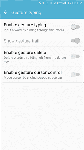Disable Gesture Typing - 3
