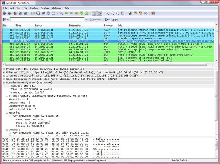 wireshark password sniffing