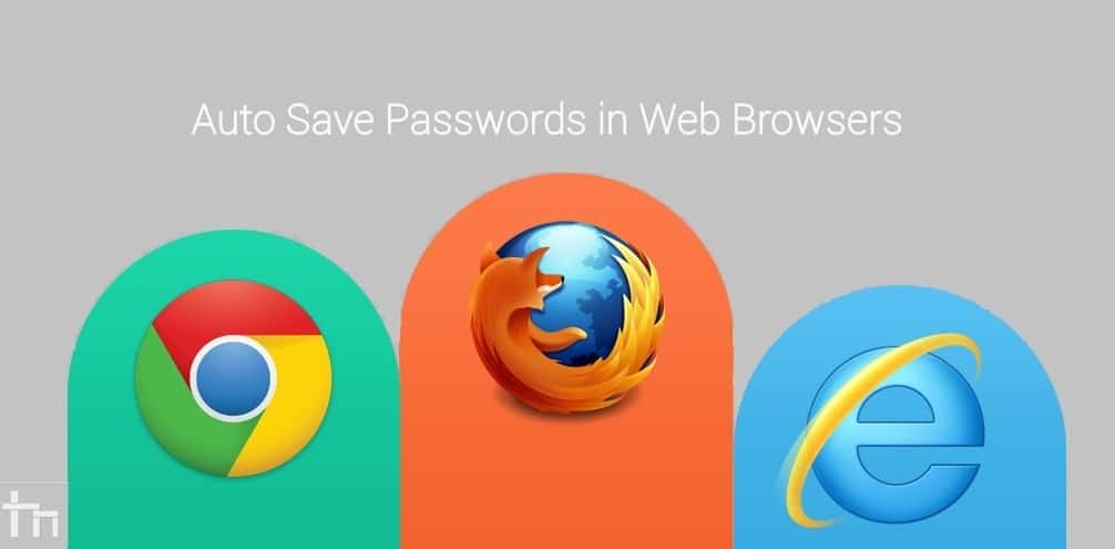 saved passwords in web browsers
