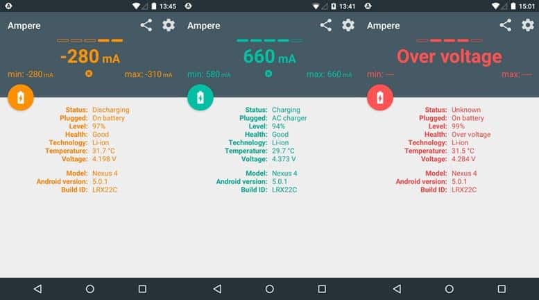 android ampere app