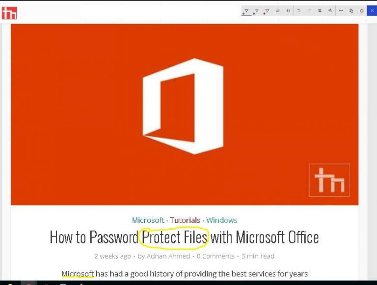 Windows Screen Sketch A New Way to Take Screenshots with Windows Ink Work Space Technastic