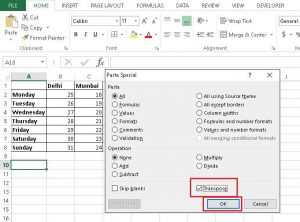 How To Convert Rows Into Columns Or Vice Versa In Microsoft Excel 