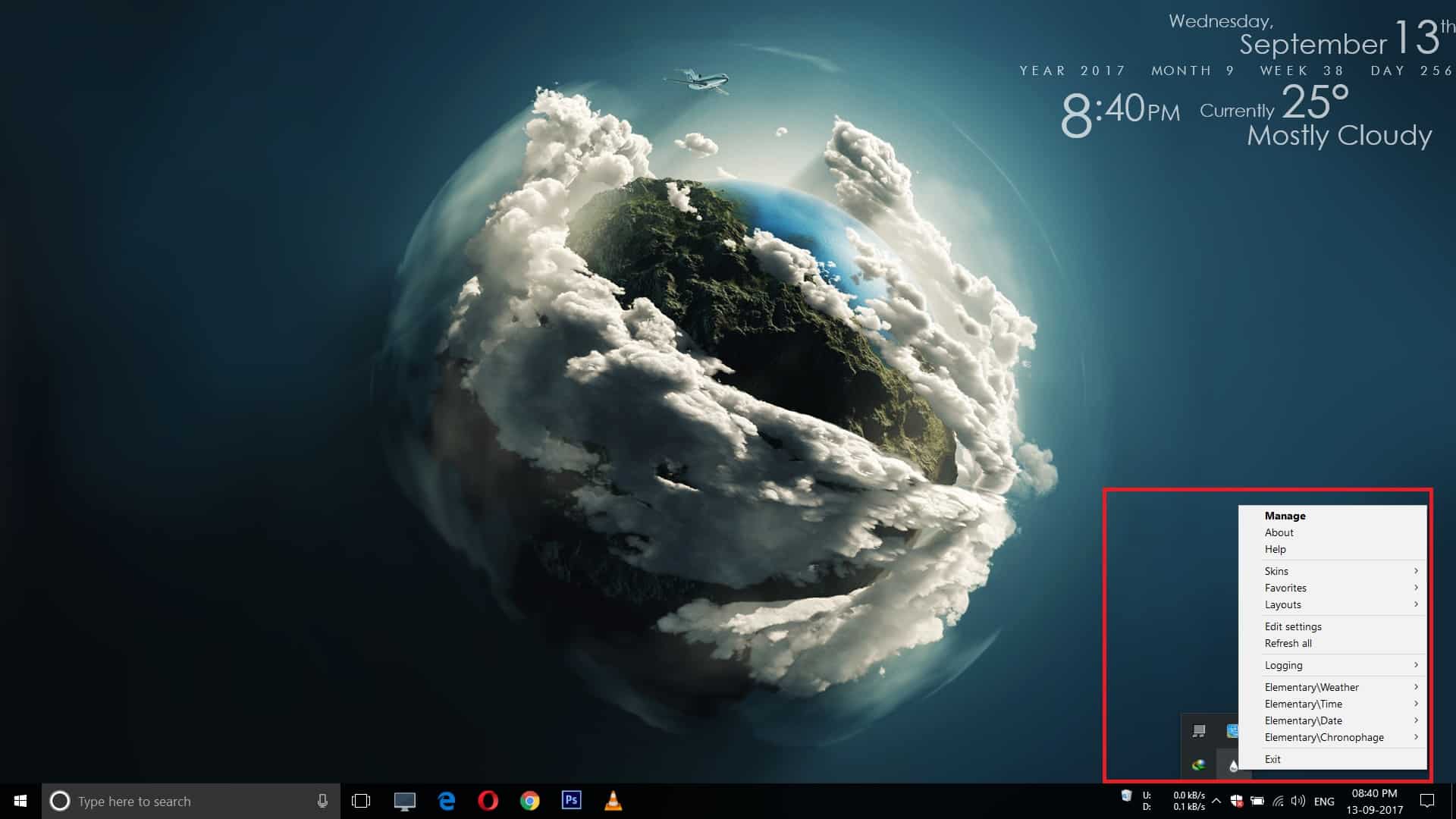 rainmeter windows 10 widgets