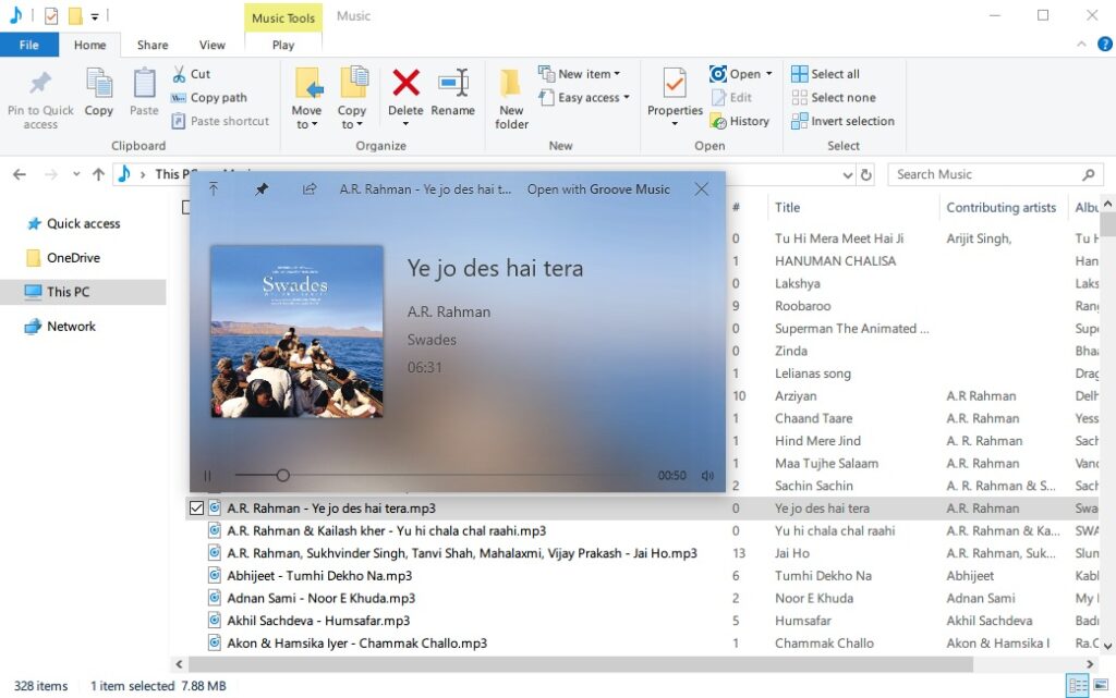 Windows 10 QuickLook Easily Preview Audio, Video & Pictures