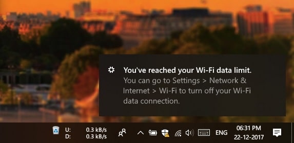 How To Set Data Usage Limit In Windows 10