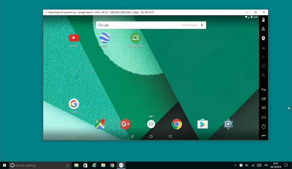 run android apps in windows 10