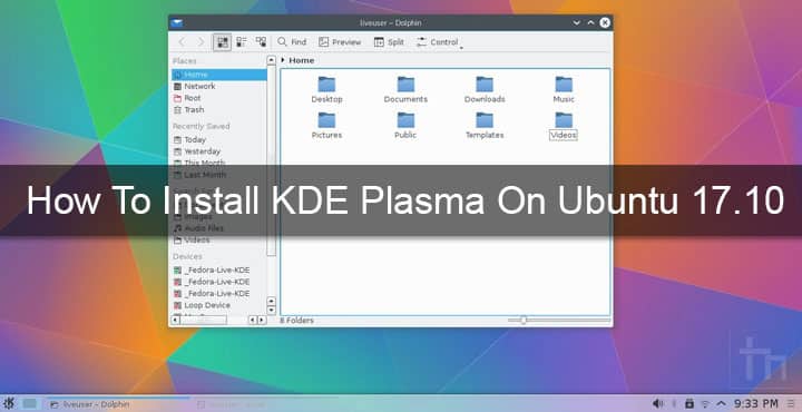 How To Install KDE Plasma On Ubuntu 17.10