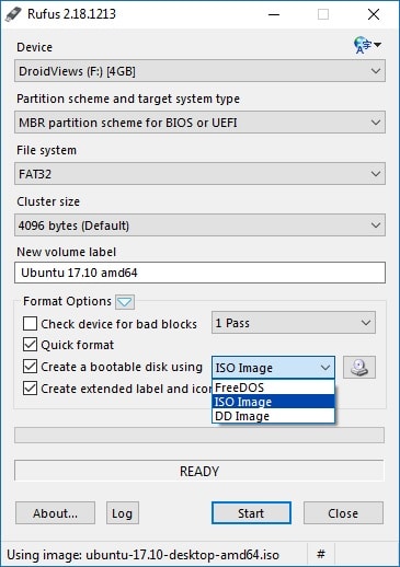 Bootable Ubuntu USB Drive ISO image