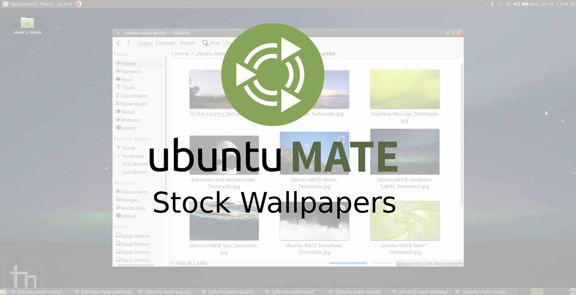 Ubuntu MATE Stock Wallpapers