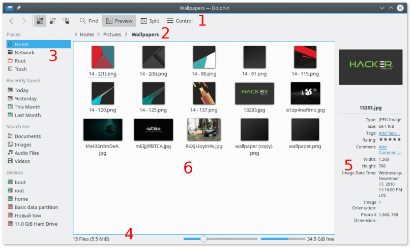 install dolphin file manager debian