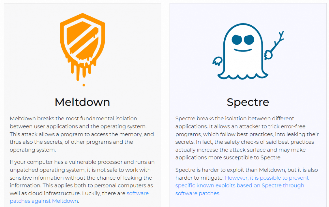 meltdown and spectre