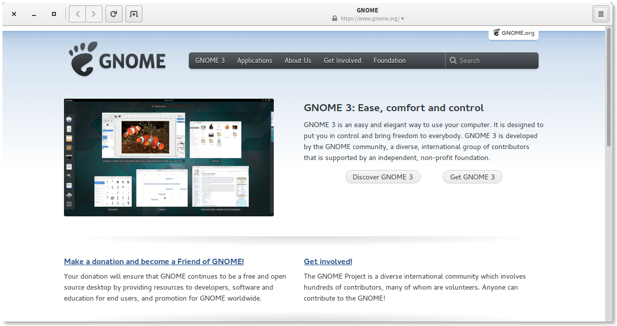 gnome web browser linux