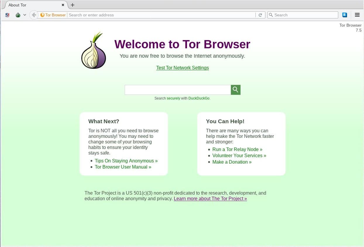 tor non-chromium browser linux