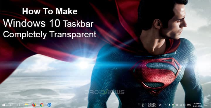 transparent taskbar windows