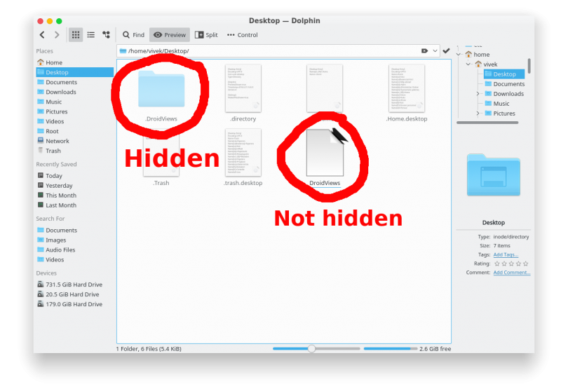 How to Hide Files and Folders in Ubuntu Technastic