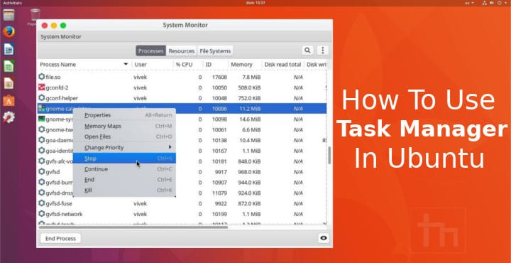 How To Use Task Manager In Ubuntu