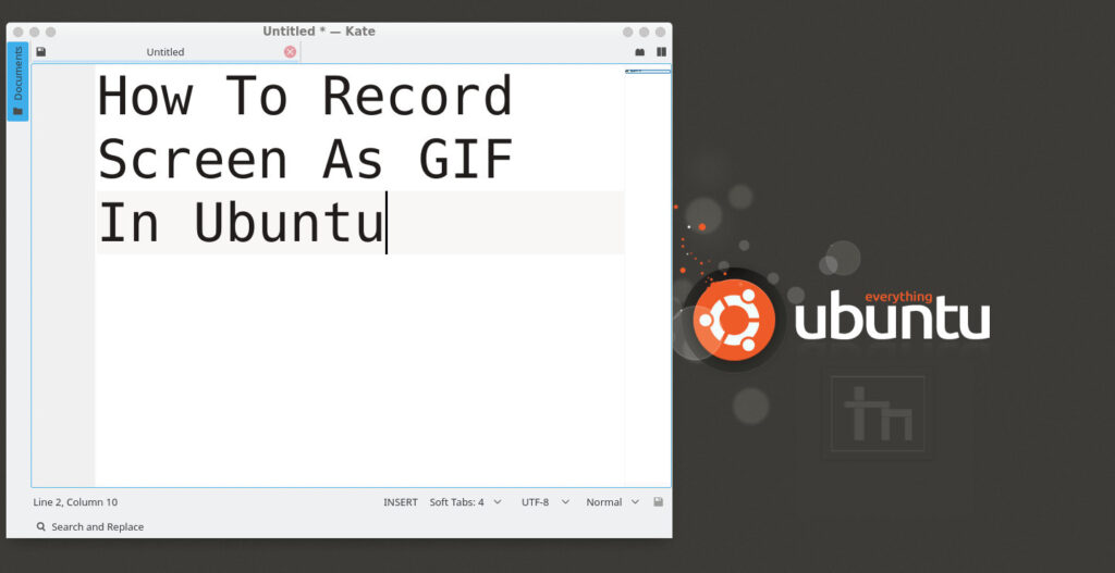 How To Record Screen As GIF In Ubuntu