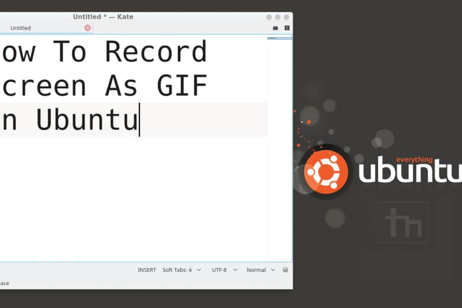 How To Record Screen As GIF In Ubuntu