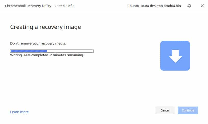 create recovery image
