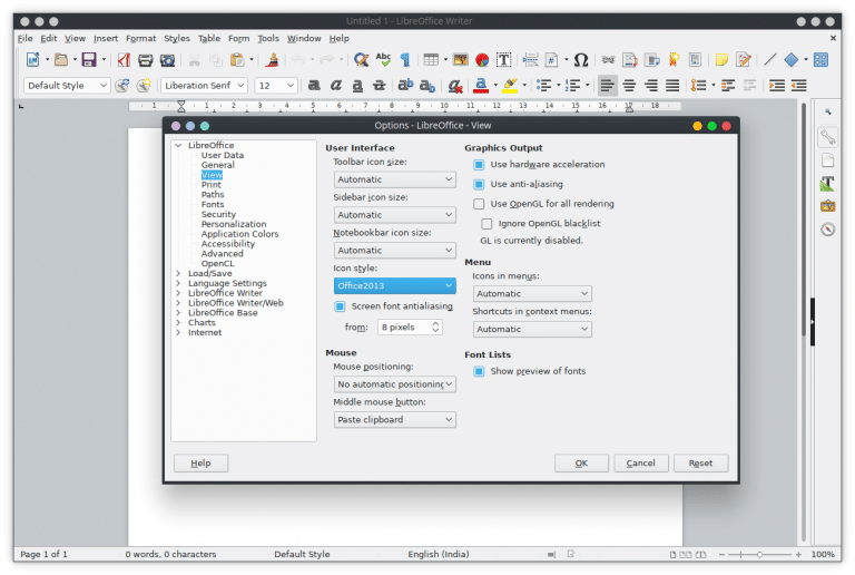 libreoffice toolbar icons dark theme