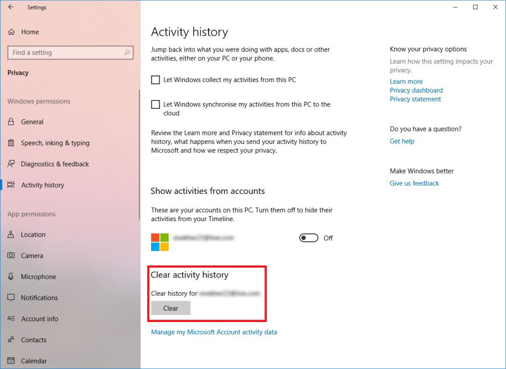 How to Turn On or Turn Off Windows 10 Timeline Feature - Technastic