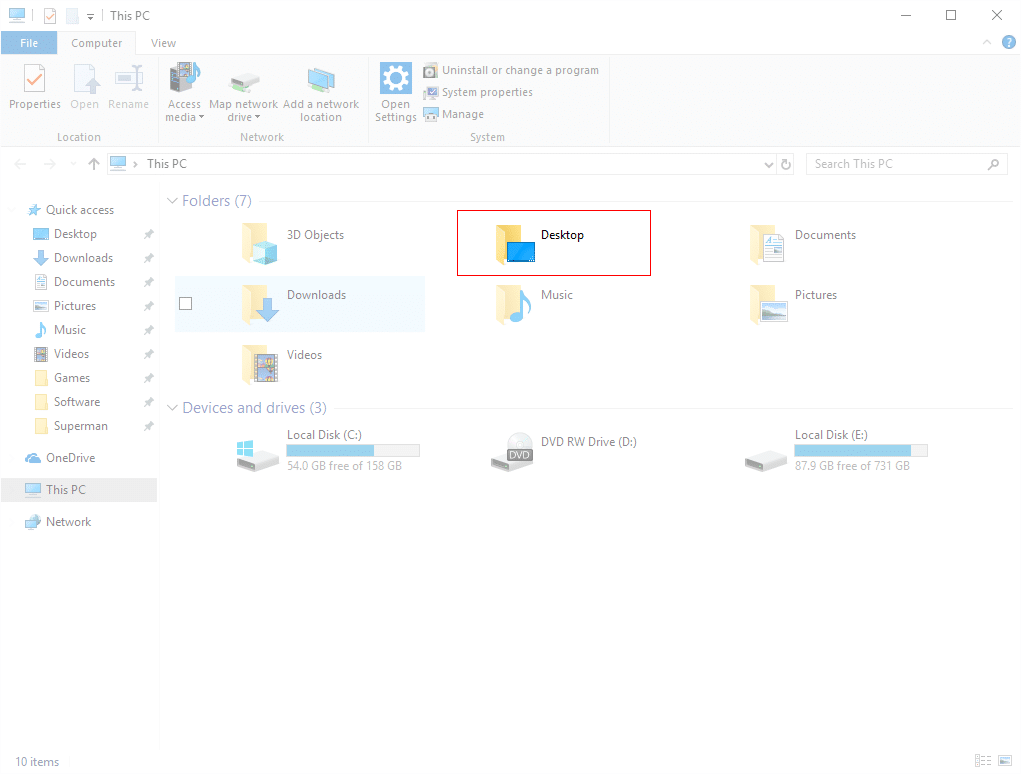 take partial screenshot on windows 10