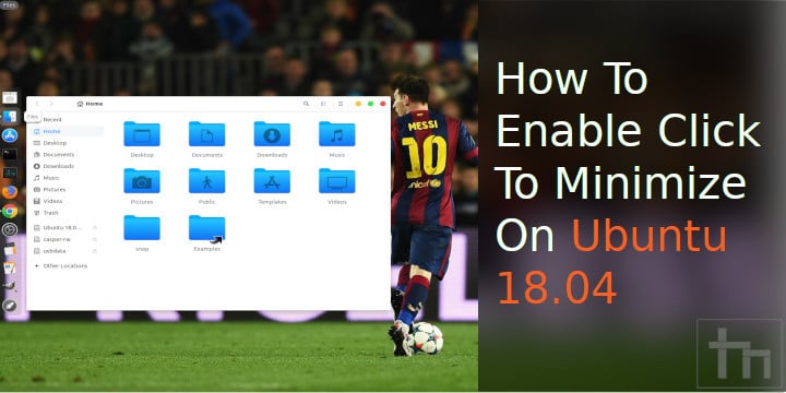 ubuntu click to minimize