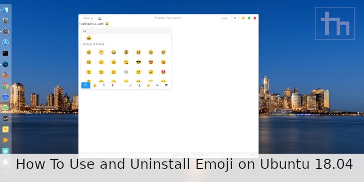 How To Use and Uninstall Emoji on Ubuntu 18.04