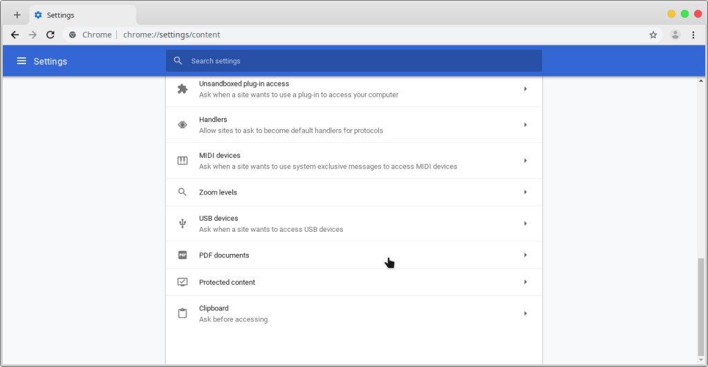 change chrome pdf reader