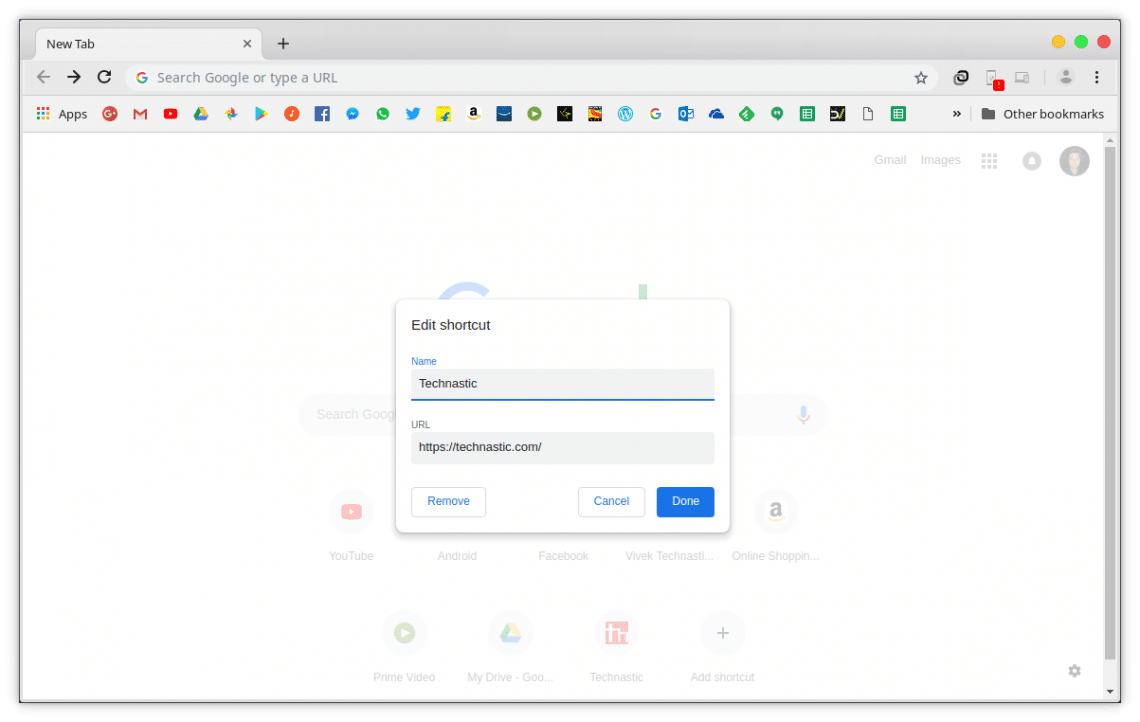 google chrome open in new tab