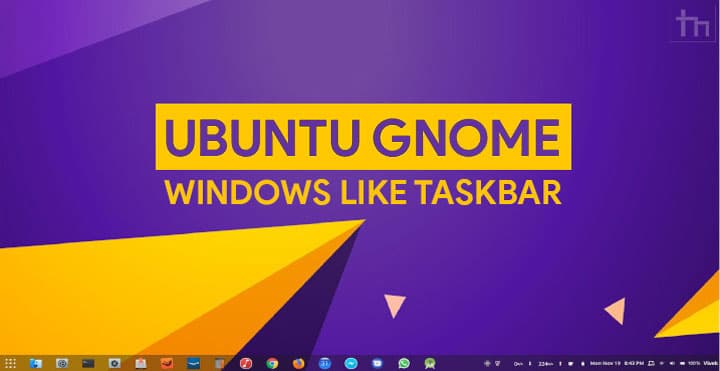 ubuntu gnome taskbar