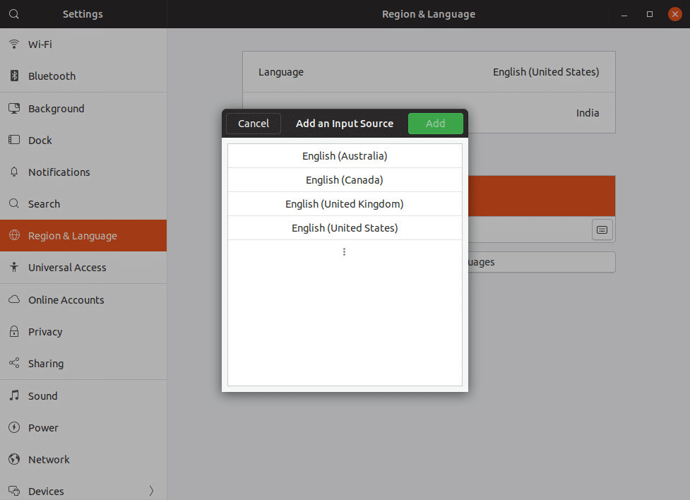 add new language input source ubuntu