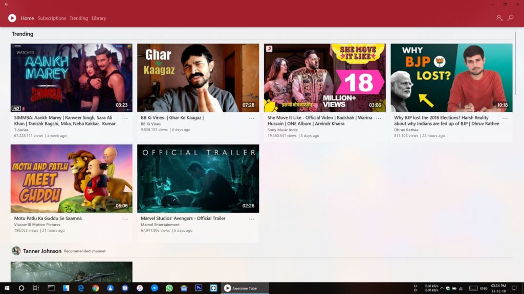 download youtube tv app laptop windows 10