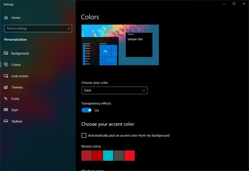 Windows 10 AutoNight Mode Switch Between Dark & Light Themes