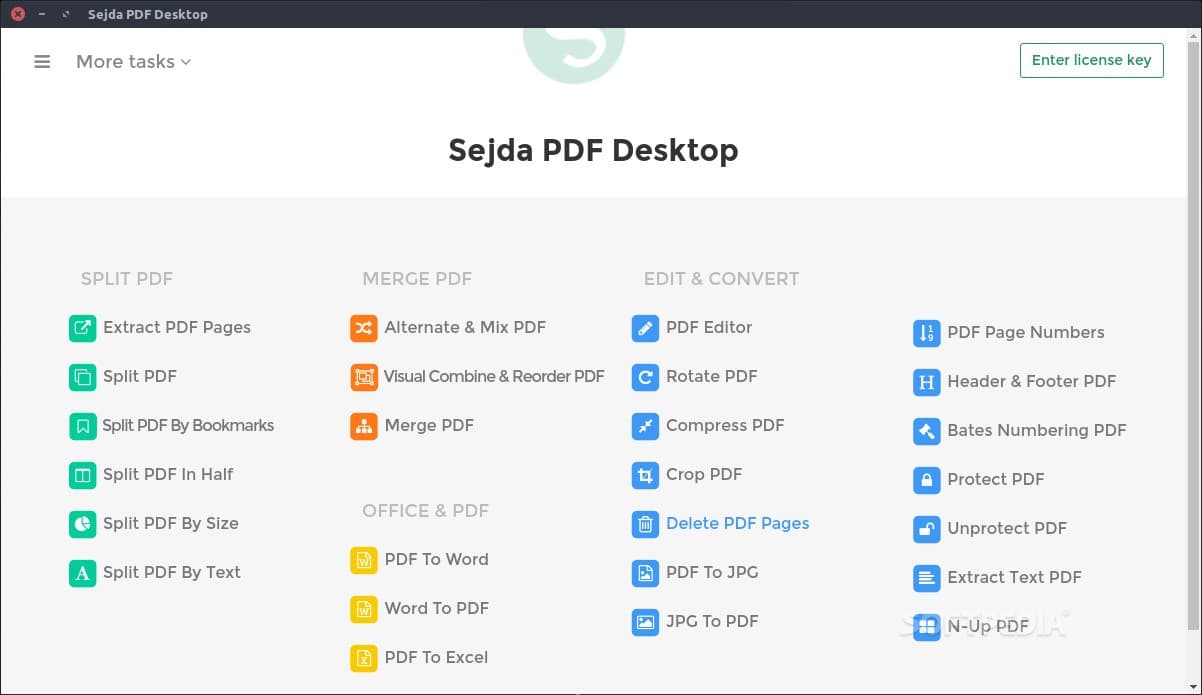 Sejda PDF Editor for Linux