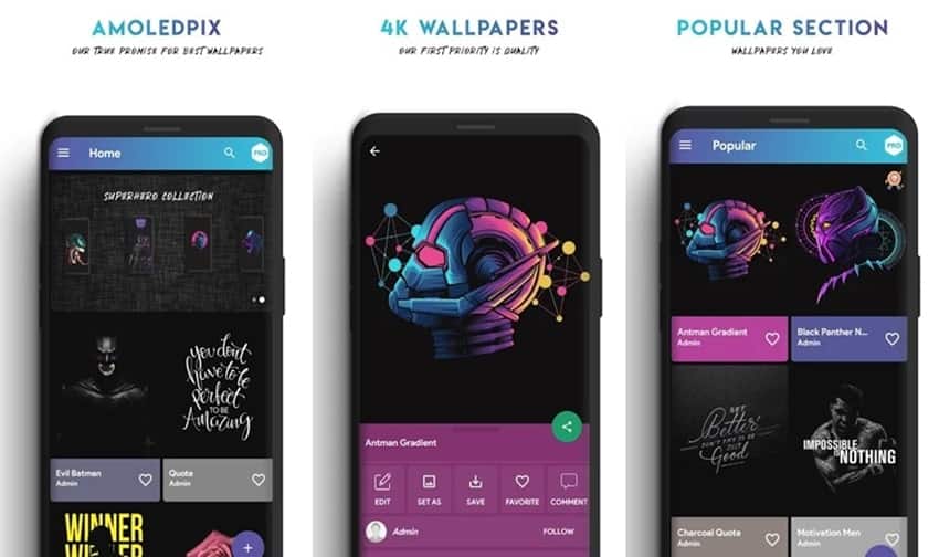 AmoledPix wallpaper app