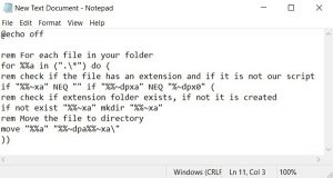 How to Create a Batch File to Sort Files in Downloads Folder - Technastic