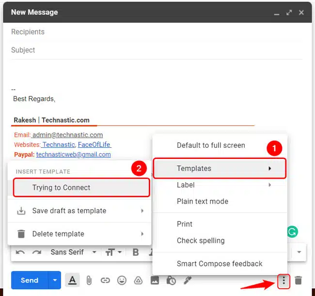 How to Set Up Templates (Canned Responses) in Gmail 2024 Technastic