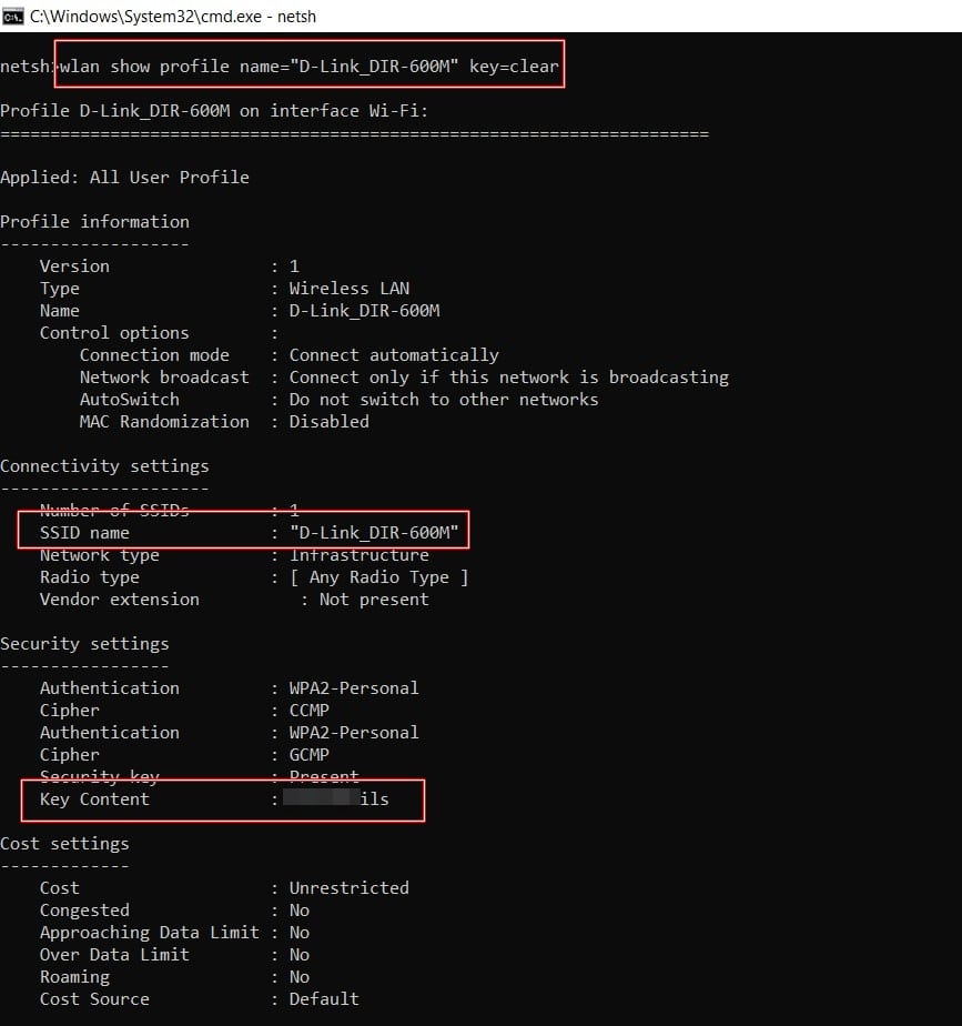 list attached devices command prompt windows 10