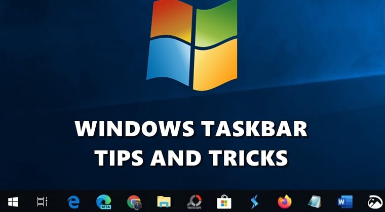 windows taskbar tips